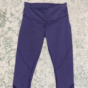 Lululemon Cropped Purple Leggings